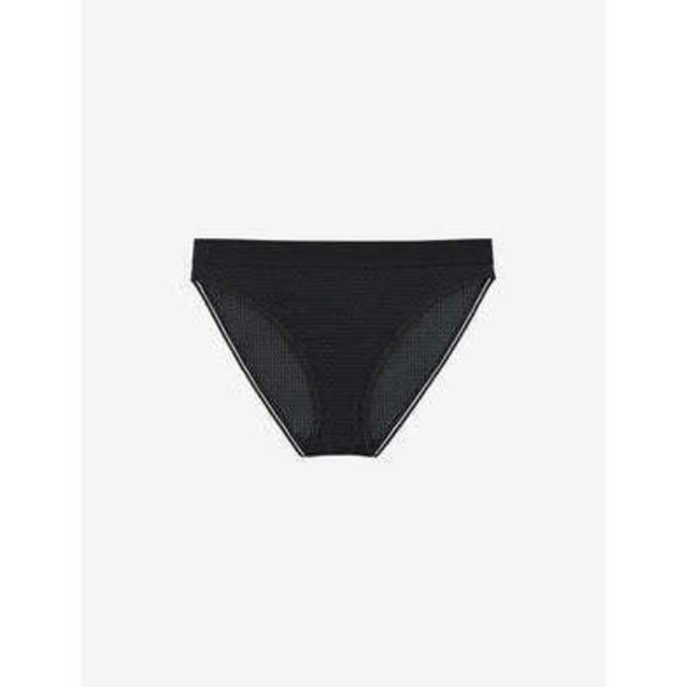 ThirdLove Modern Mesh High Leg Bikini Black - Size LG